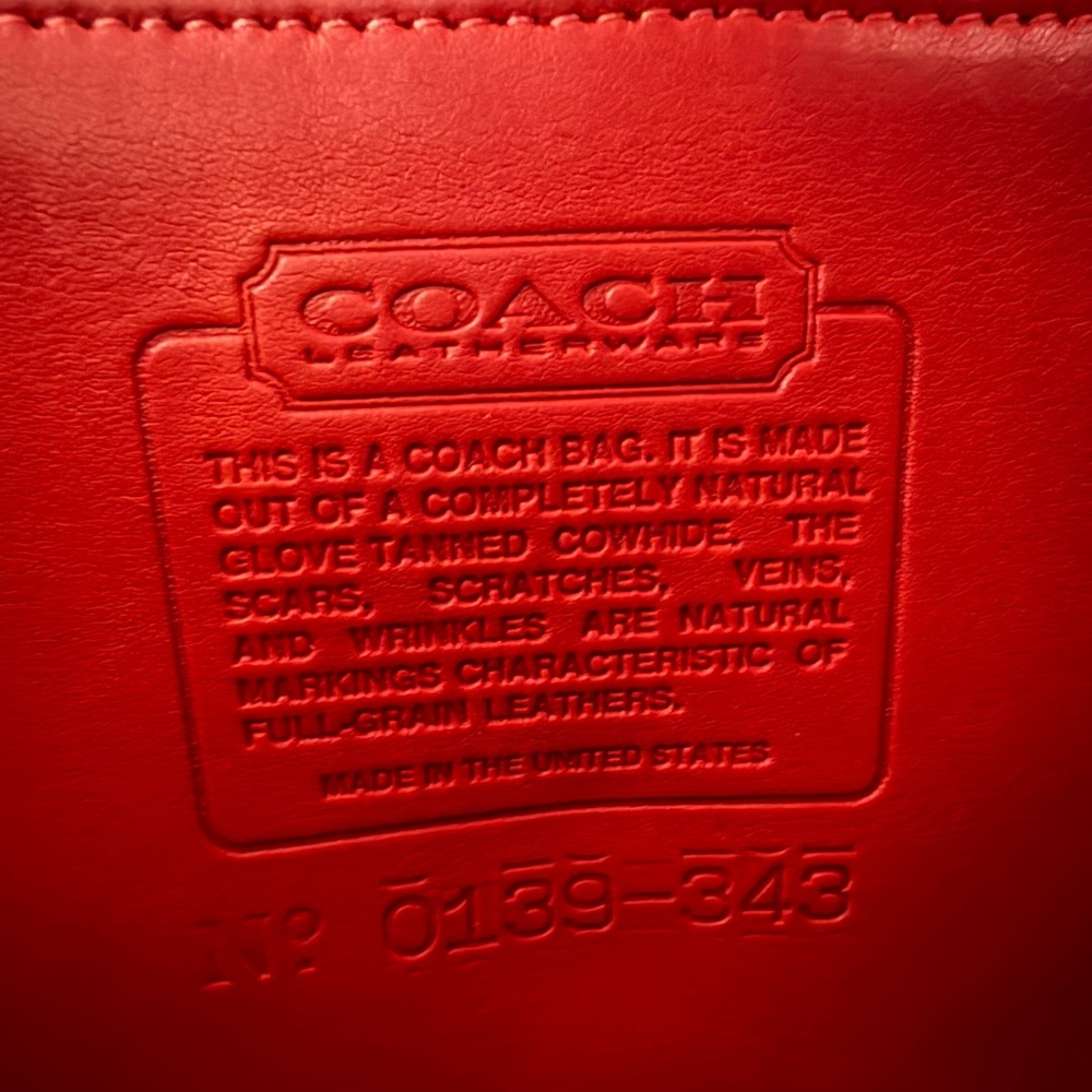 Vintage Coach Willis In Red! - Picture 5 of 11
